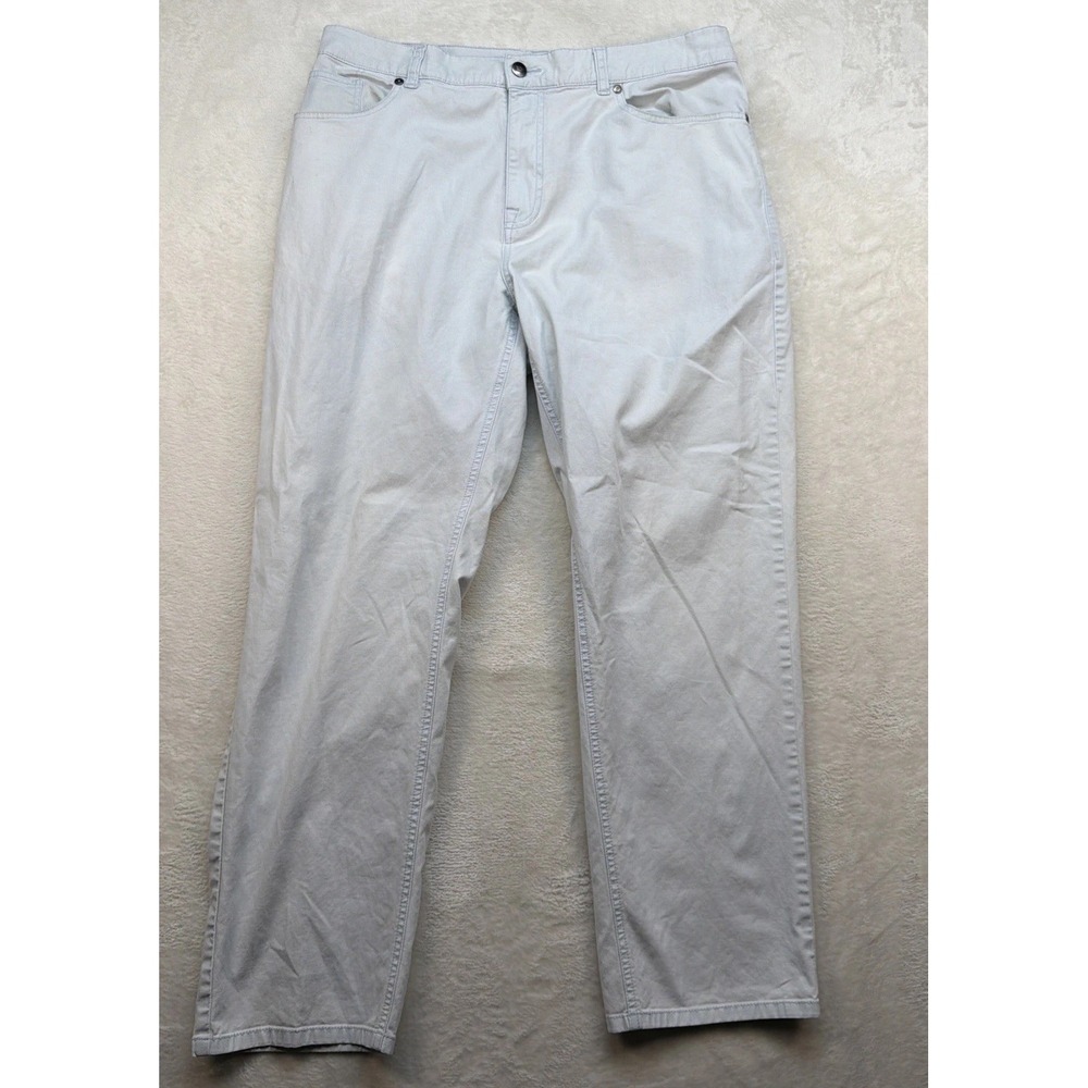 Peter Millar Men's‎ 5 Pocket Pants 40 Light Blue Stretch Twill Casual Golf